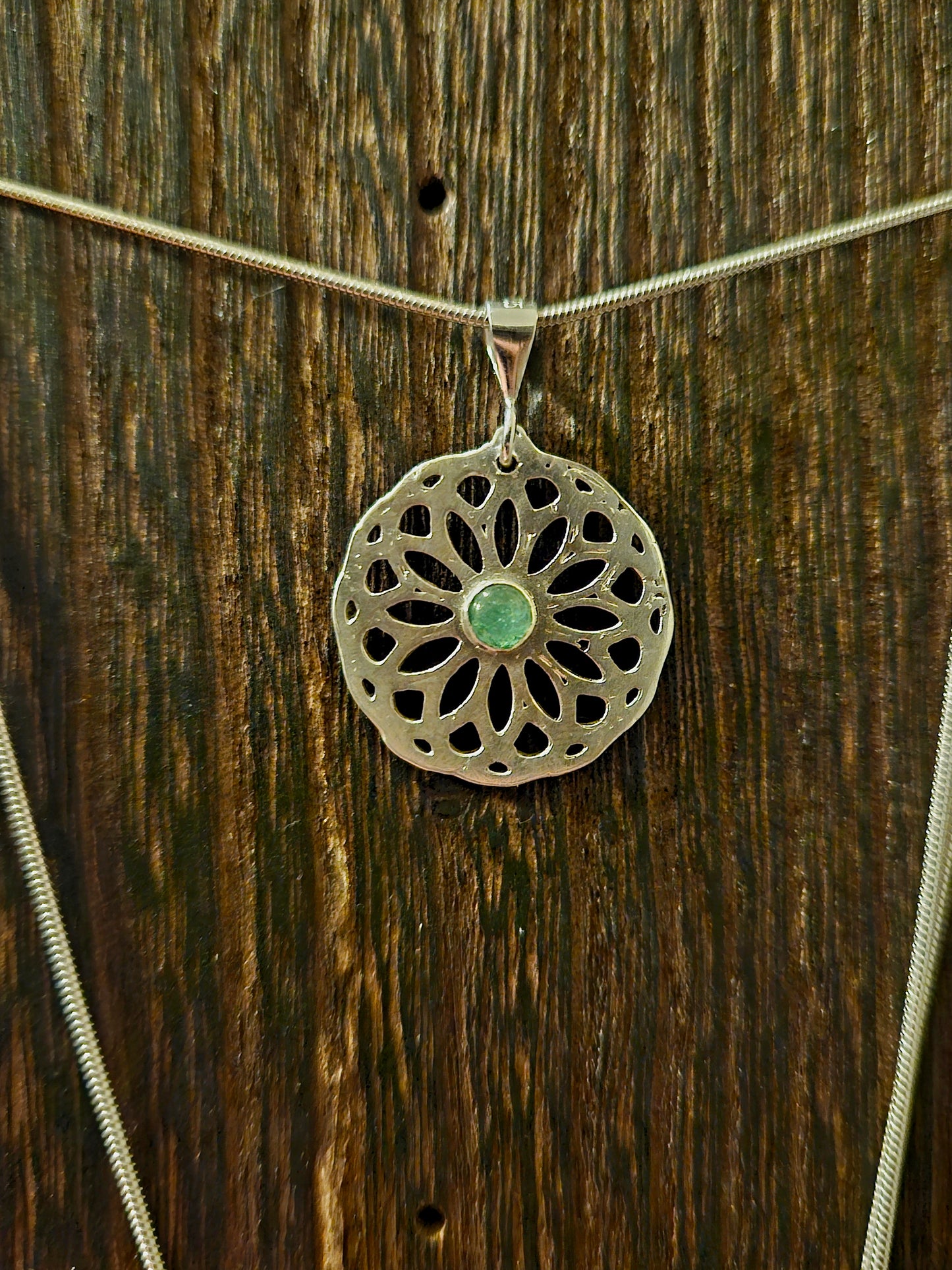 Tourmaline Mandala Necklace