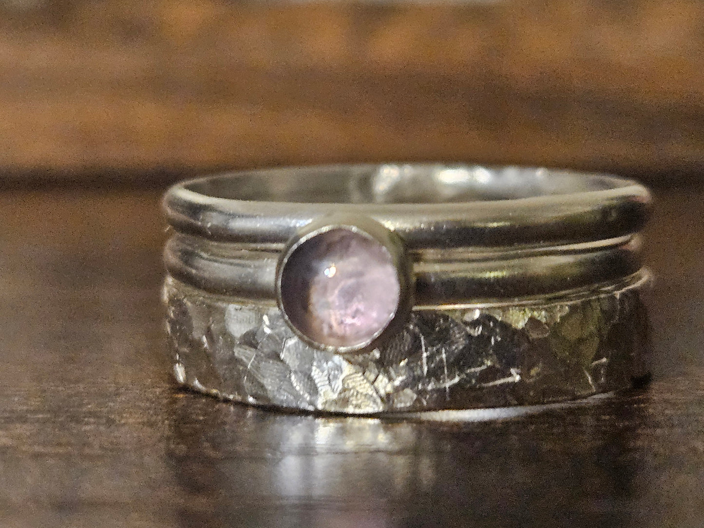 Triple Stack Amethyst Ring (custom order)