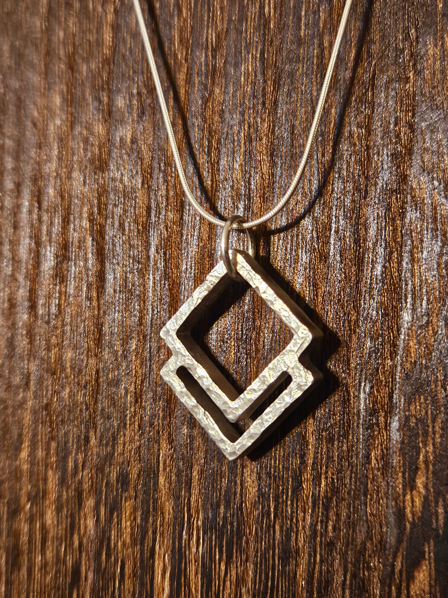 Double Square Pendant