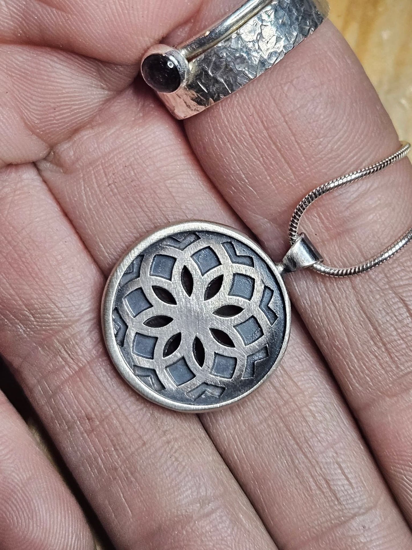 Sacred Bloom Mandala Pendant