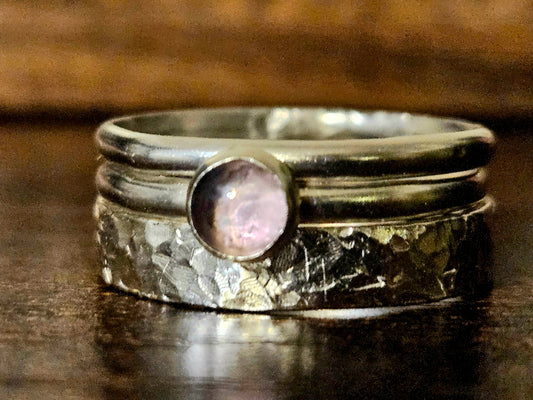 Brazilian Lavendar Amethyst Stack - Size 10