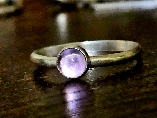 Brazilian Lavendar Amethyst Ring - Size 8