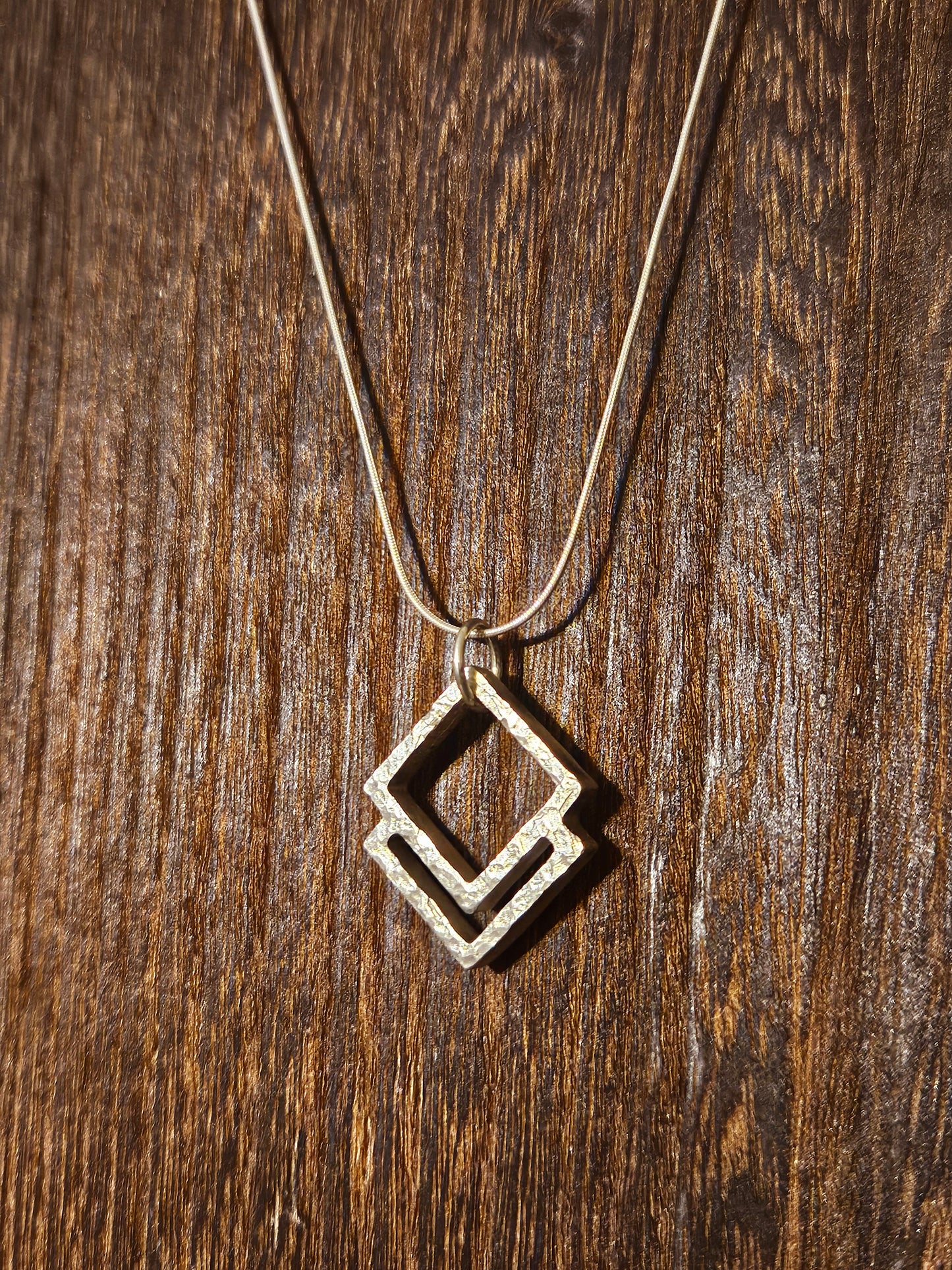 Double Square Pendant