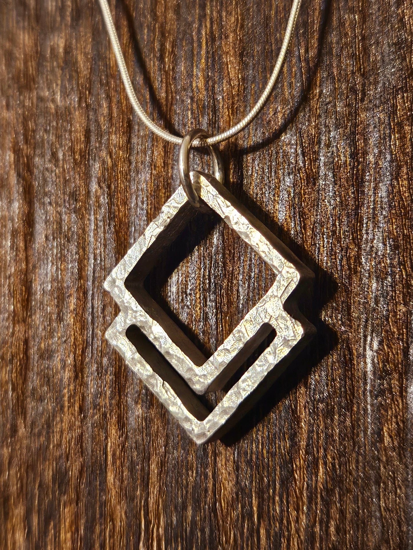 Double Square Pendant